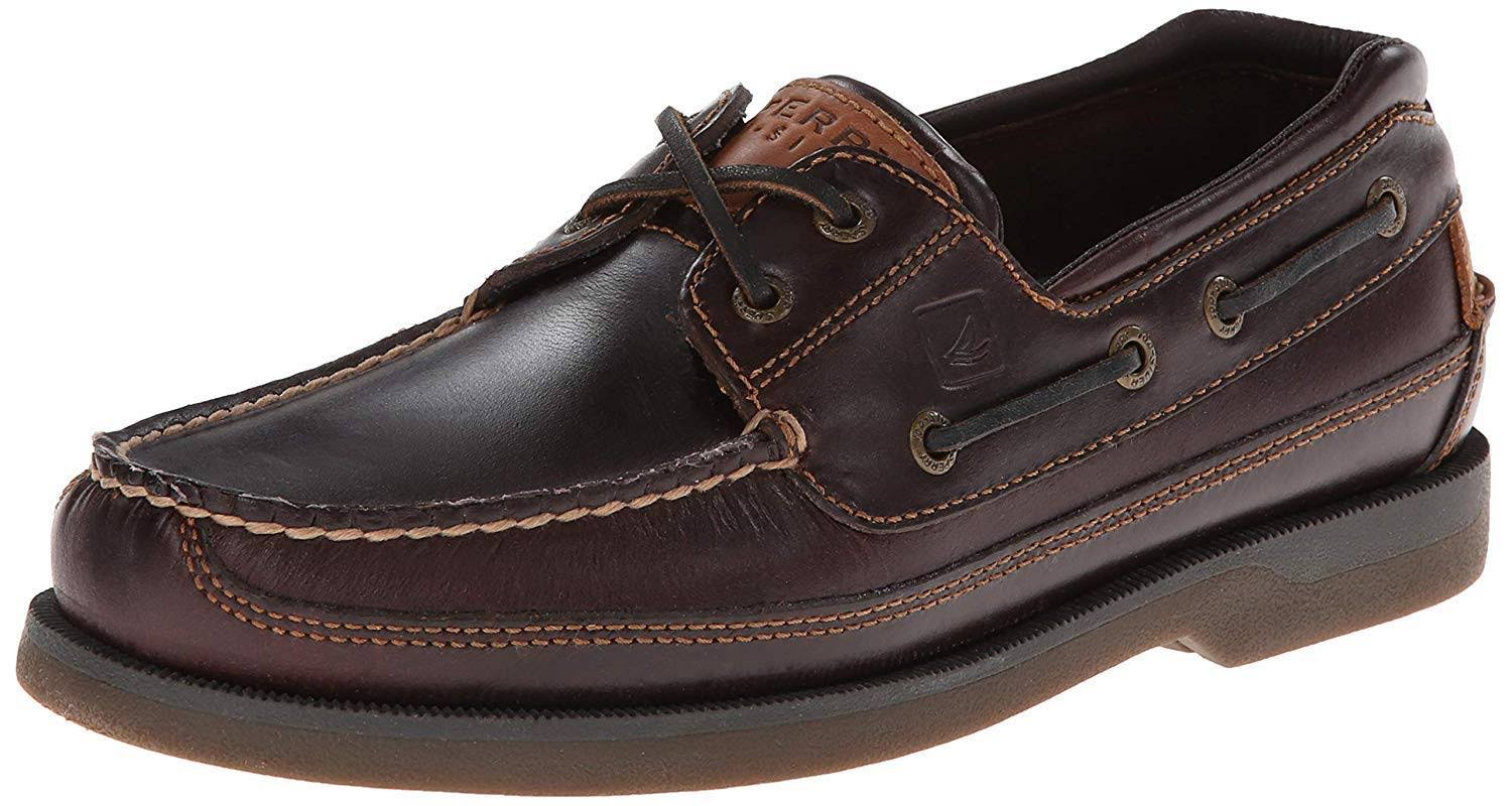 Sperry Top-Sider Mako 2-Eye Canoe Moc 9 Men&s Amaretto