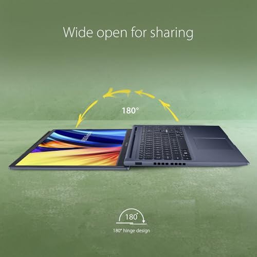 ASUS VivoBook 15 Business Laptop (15.6" FHD, Intel 12-Core i5-1240P, 16GB RAM, 512GB PCIe SSD) Narrow-Bezel, Numeric Keypad, Backlit KB, Fingerprint