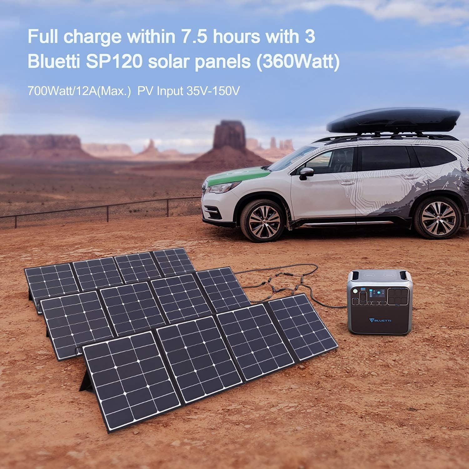 BLUETTI AC200P Power Station 2000W/2000Wh LiFePO4 Backup Battery Pack Solar Generator With 6 110V Pure Sine Wave AC Outlets(4800W Peak) Widely Use