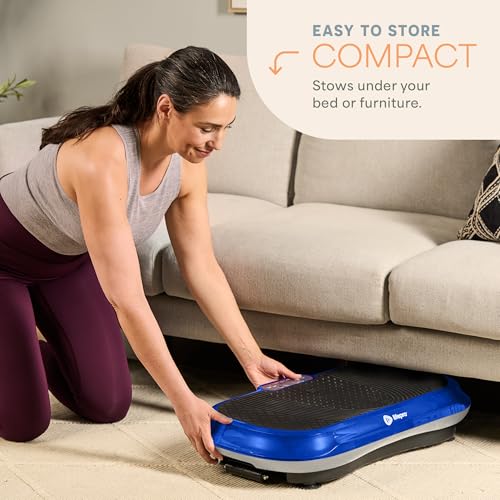 Lifepro Waver Vibration Plate Exercise Machine – High-Intensity Vibration for Muscle Activation, Full-Body Workout Vibrating Platform with Loop Bands
