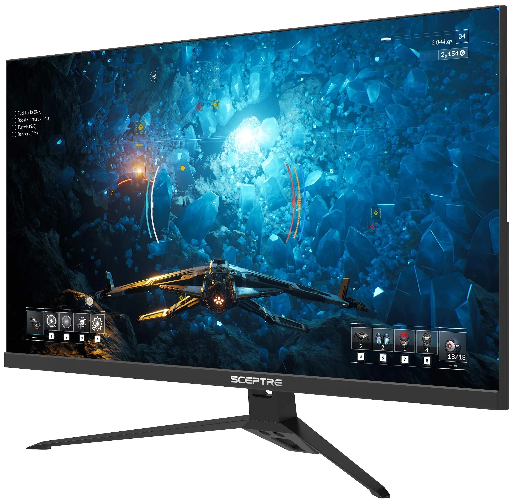 Sceptre 27-inch IPS Gaming Monitor 165Hz 144Hz HDMI DisplayPort 99% sRGB AMD FreeSync FPS RTS Build-in Speakers Machine Black