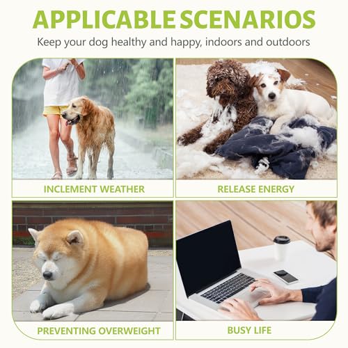 Dog Treadmill for Large/Medium Dogs, Non-Electric Canine Treadmill with Step Counter Dog Tred Treadmill for Indoor/Outdoor Up to 300lbs