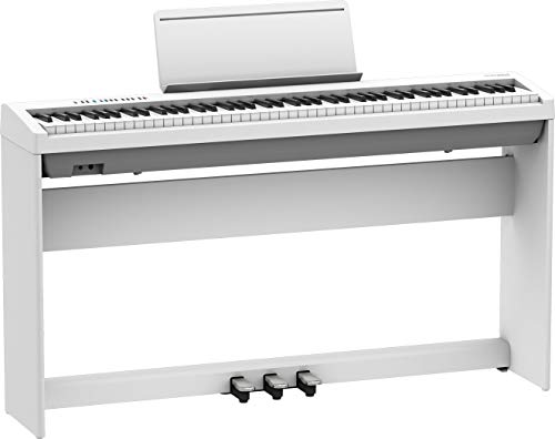 Roland FP-30X 88-Key Digital Piano - Black Bundle with Adjustable Stand, Bench, Sustain Pedal, Online Piano Lessons, Instructional DVD