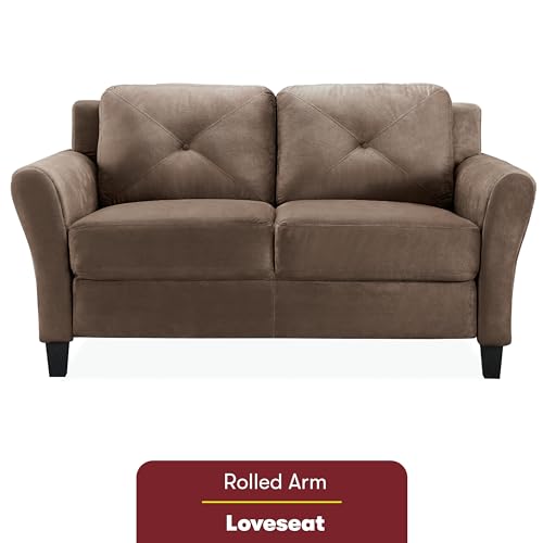 Lifestyle Solutions Harrington Loveseat, Black