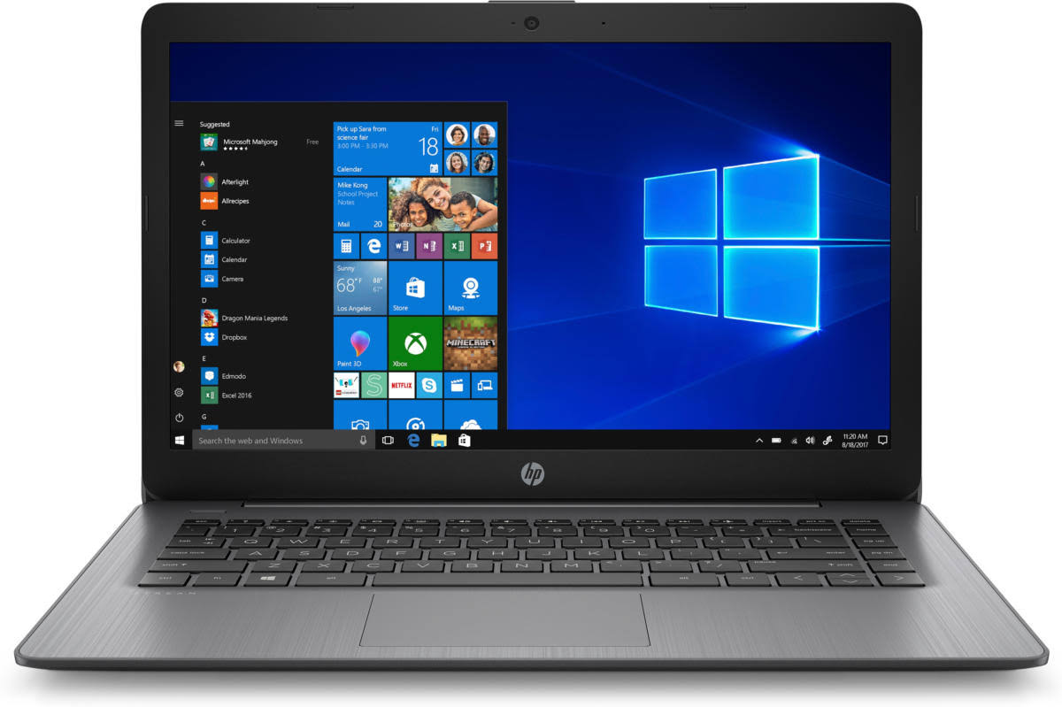 HP Stream Laptop 14 inch AMD A6-9220e 1.6 GHz AMD Radeon R4 Graphics 4 GB Ram 64 GB eMMC W10 Home in S Mode BT Webcam Brilliant