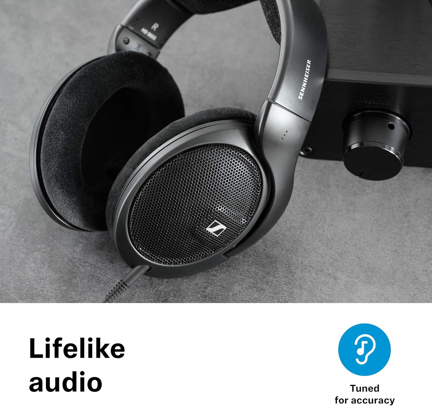 Sennheiser HD 560 S Over-The-Ear Audiophile Headphones - Neutral Frequency Response, E.A.R. Technology for Wide Sound Field, Open-Back Earcups
