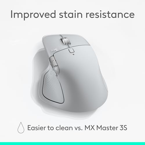 Logitech MX Master 4, Ergonomic Wireless Mouse with Advanced Performance Haptic Feedback, Ultra-Fast Scrolling, USB-C Charging, Bluetooth, Windows