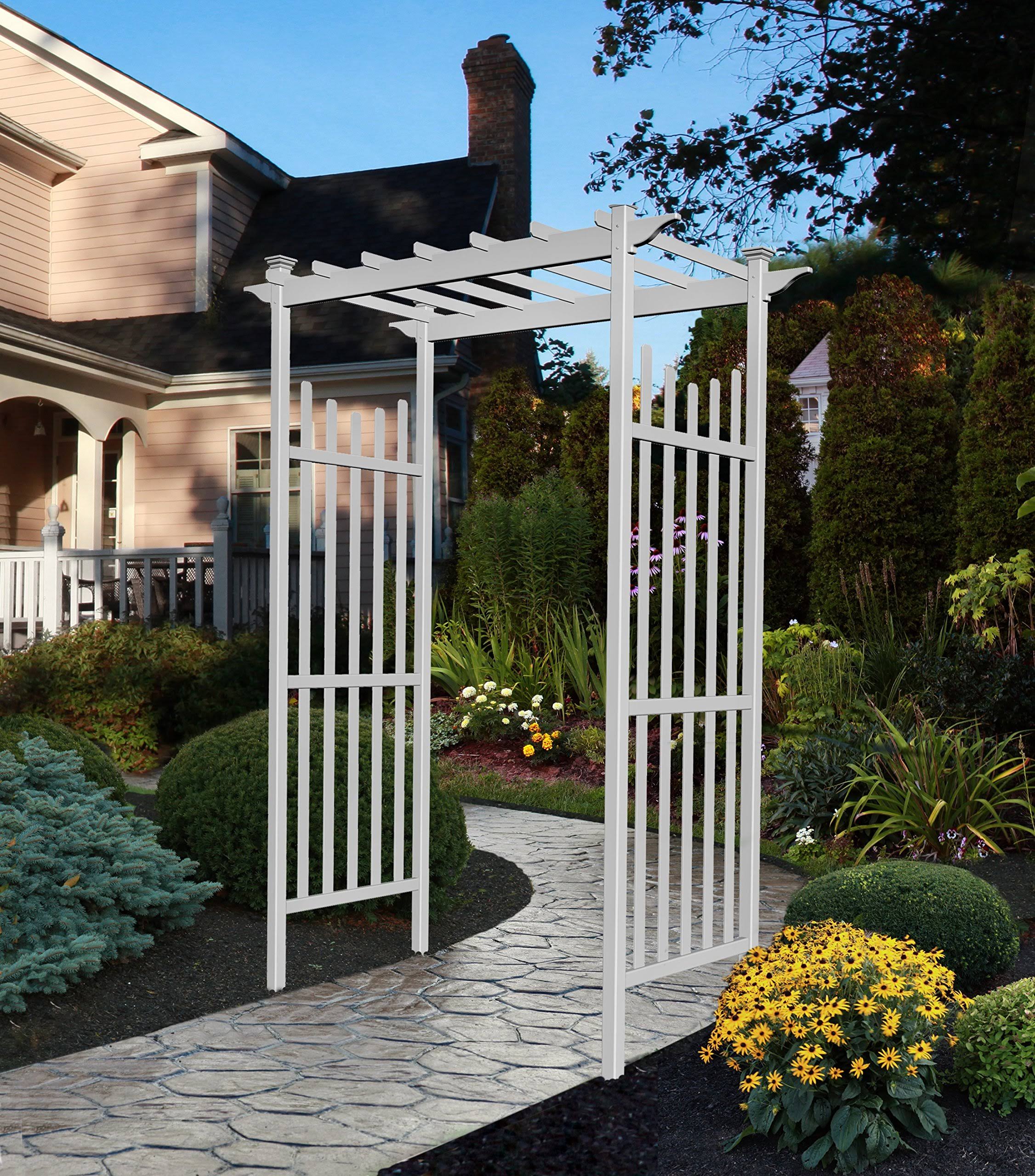 New England Arbors Cardiff Vinyl Arbor