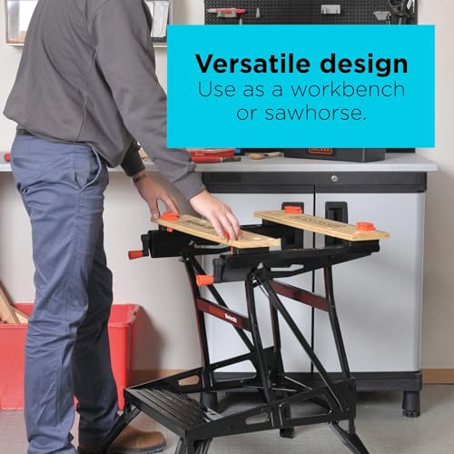 BLACK+DECKER Portable Work Bench and Vise (WM225-A)
