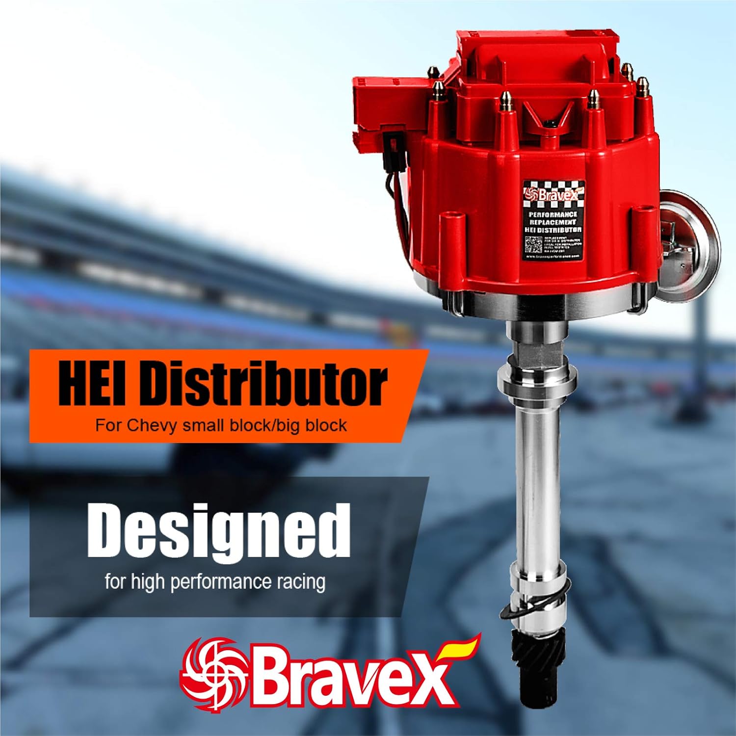 Performance Hei Ignition Distributor Compatible with Chevy GM SBC BBC 9000RPM V8 65k Coil 283 305 307 327 350 400 Small Blocks and 396 427 454 Big