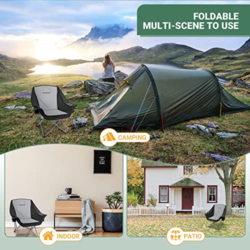 KingCamp Oversized XL Camping Chair, Heavy Duty 500lbs Folding Couch for Adults