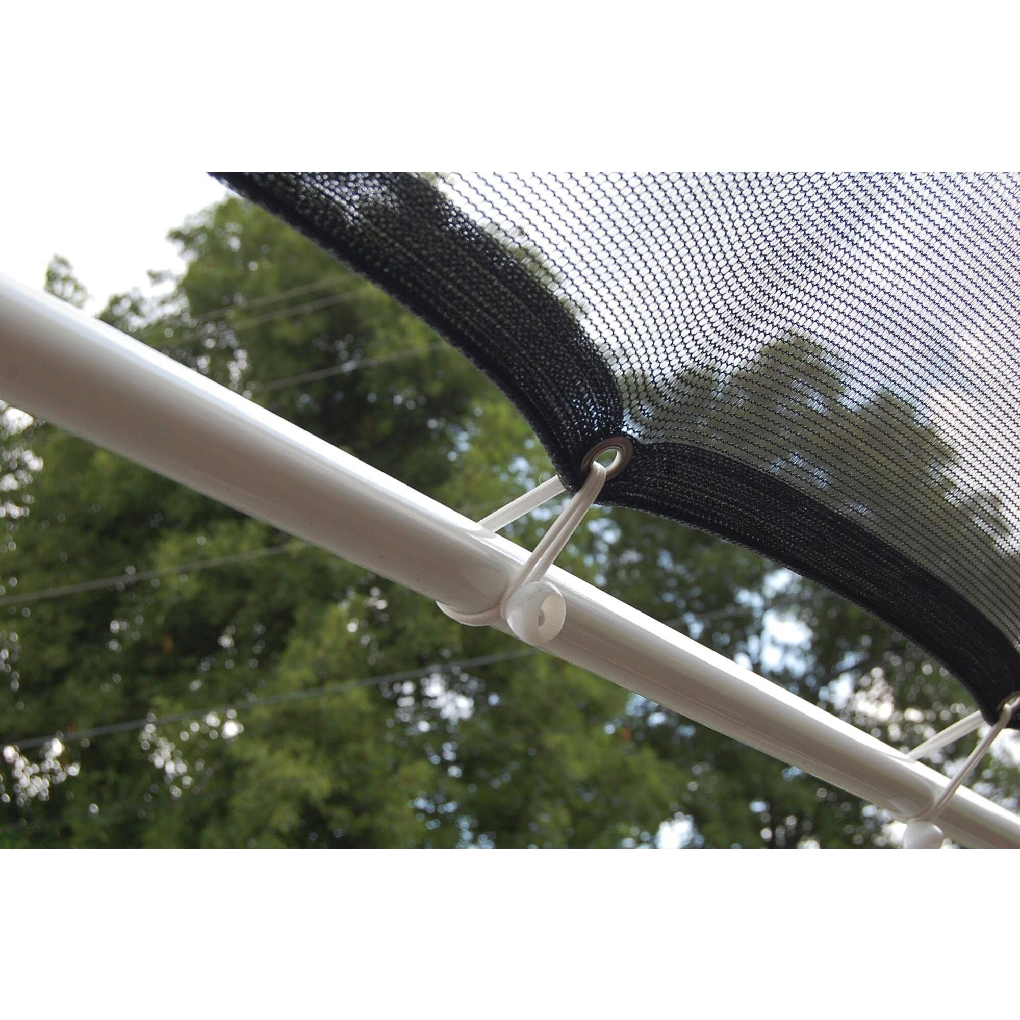 ShelterLogic 8 ft. W x 20 ft. D Shade Canopy, Black