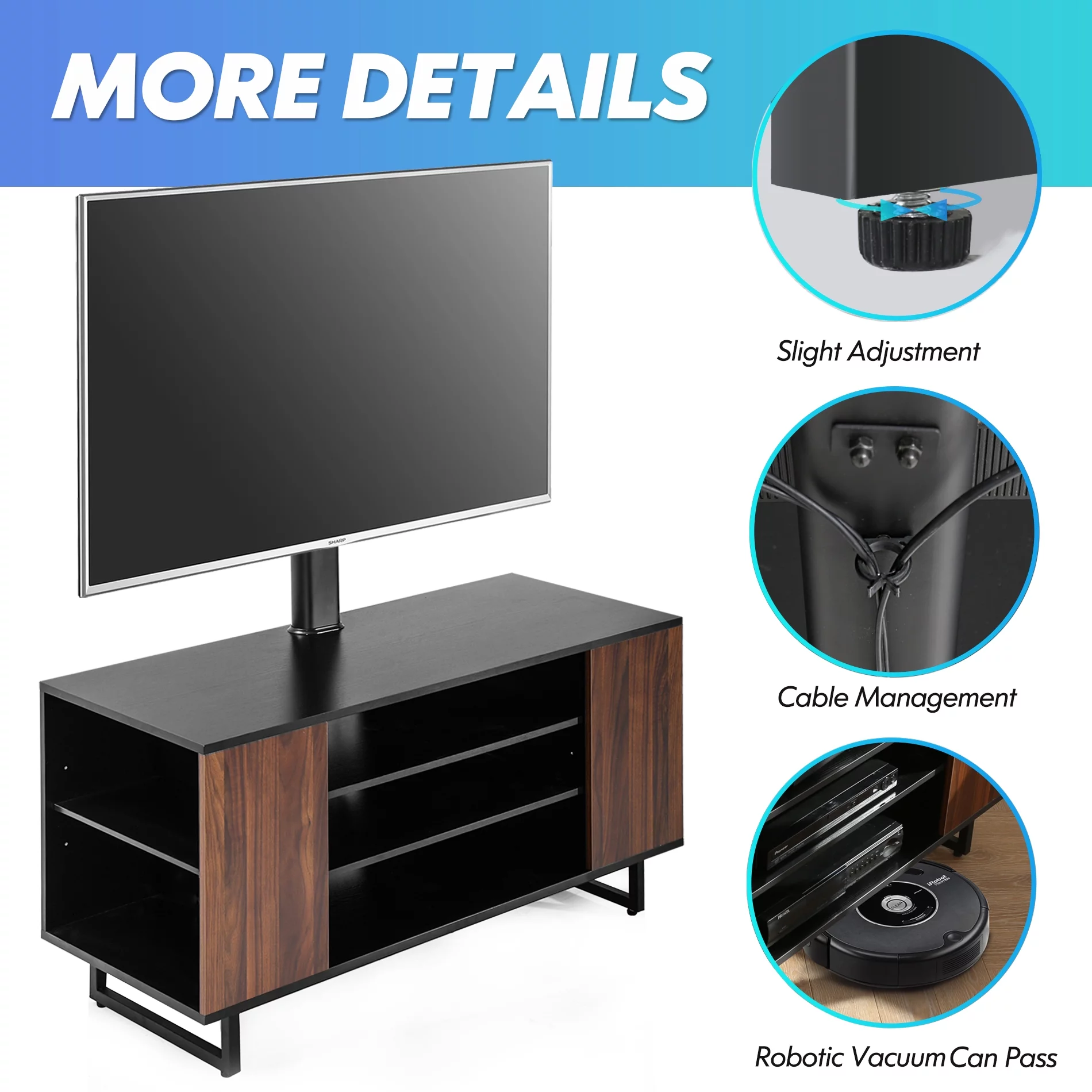 FITUEYES Universal TV Stand Base