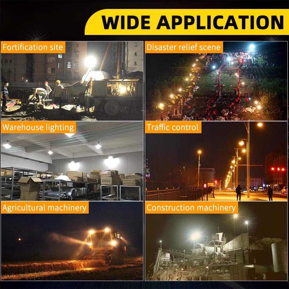 CO LIGHT LED Flood Beam Yellow Fog Lights 2PCS Driving Lights Work Light Pods Fit for Motorcycle ATV UTV SUV Car Tractor Forklift Truck Boat