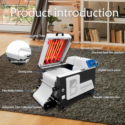 Lancelot W30 DTF Curing Oven and Powder Shaker Upgraded Heater T-Shirt Printer Machine Shaking Powder DTF Transfer Film Roll Printing Oven Auto