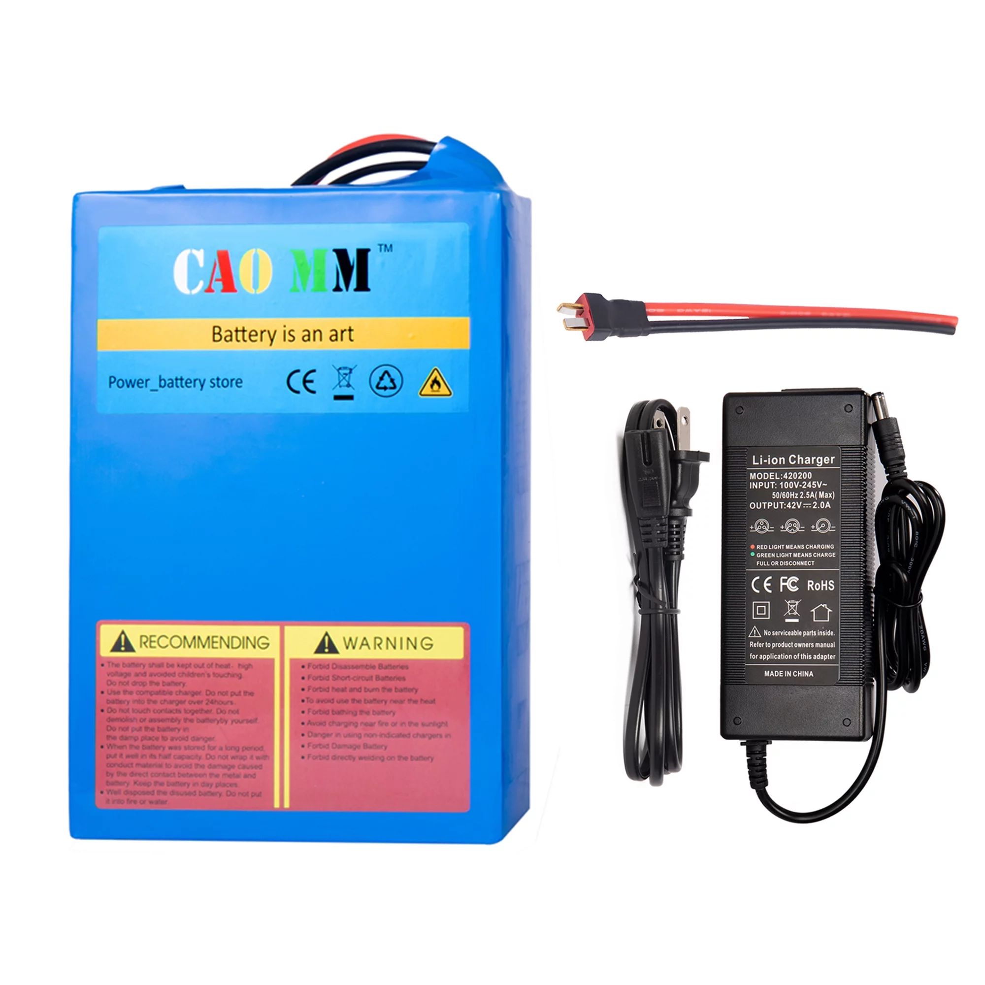 Ebike Battery 36V 20Ah Lithium Battery with 2A Charger 36V Battery for 1000W Electric Bike - Radiant Selections