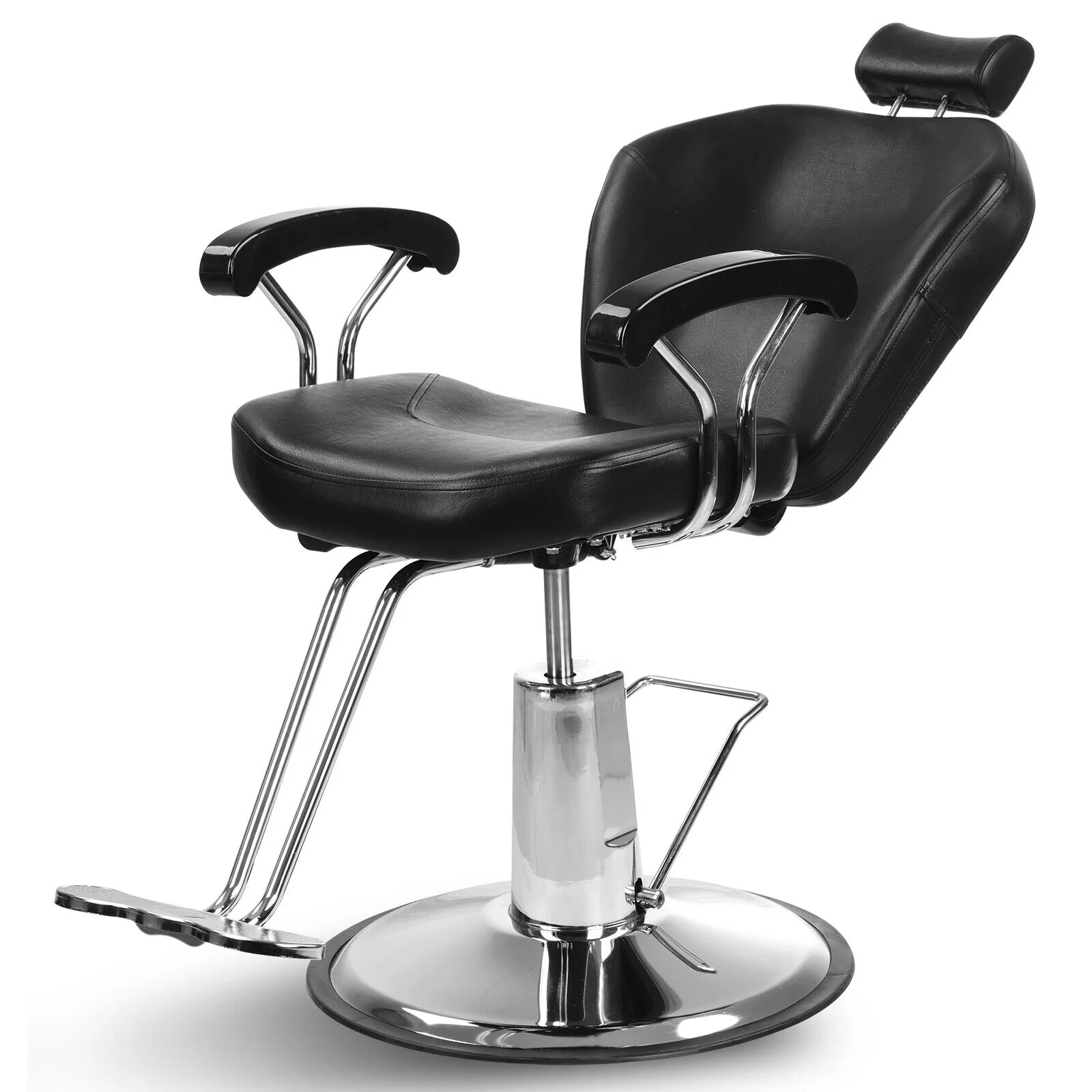 Artist hand Black All Purpose Hydraulic Barber Chair Reclining Hair Stylist Salon Equipment for Barbershop