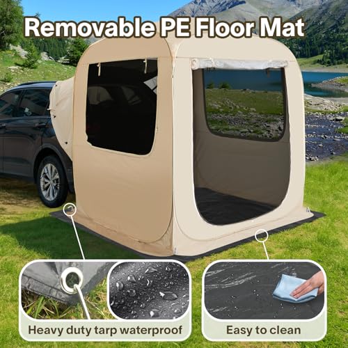 Alvantor Screen House Gazebo, 6-10-15 Person Pop Up Igloo Screened Canopy Tent with Mosquito Netting Sides