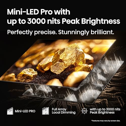 Hisense 85" Class U7 Mini-LED ULED 4K UHD Google Smart TV (85U75QG, 2025 Model) - QLED, Native 165Hz, VRR 288, Up to 3000 Nits, HDR10+