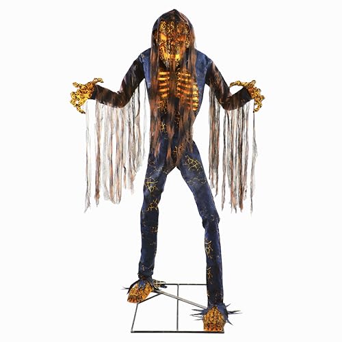 Haunted Hill Farm Motion-Activated 7.5-Ft. Tall Smoldering Ghoul