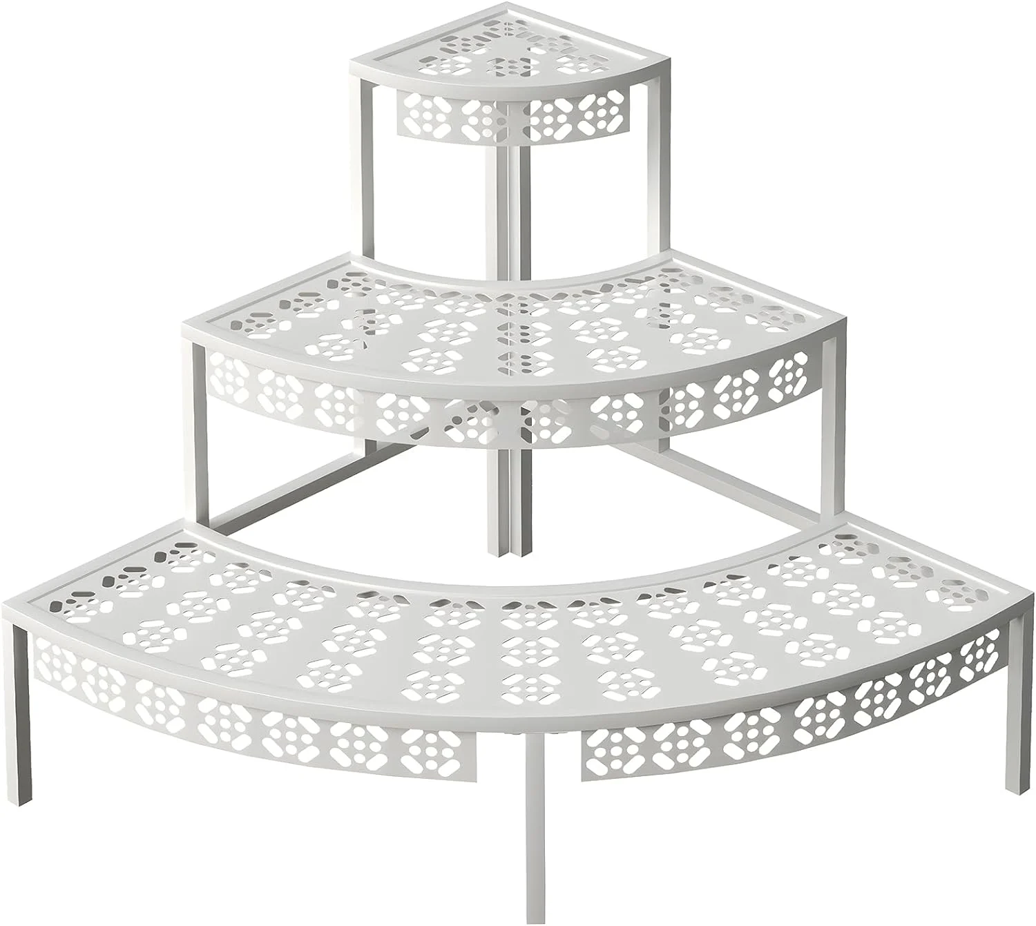 Metal Plant Stand 2 Tier Potted Multiple Flower Pot Holder Plant Shelf Indoor Plants Multiple
