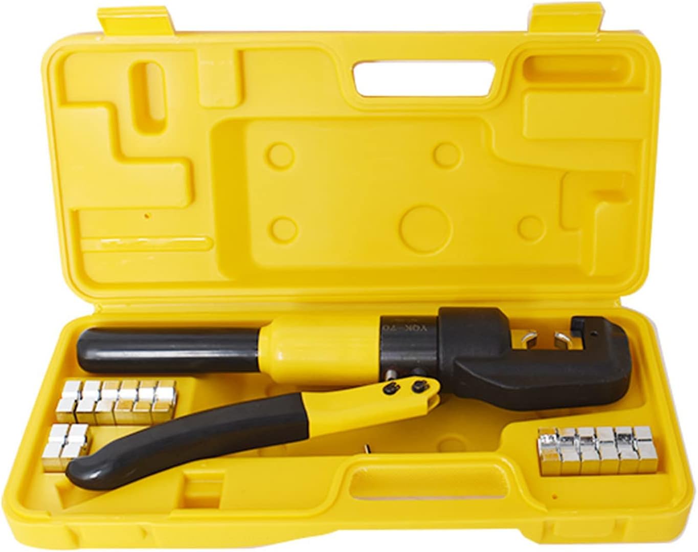 NEW 16 Ton Hydraulic Wire Crimper Battery Cable Lug Terminal Crimping Tool w/ 11 Dies