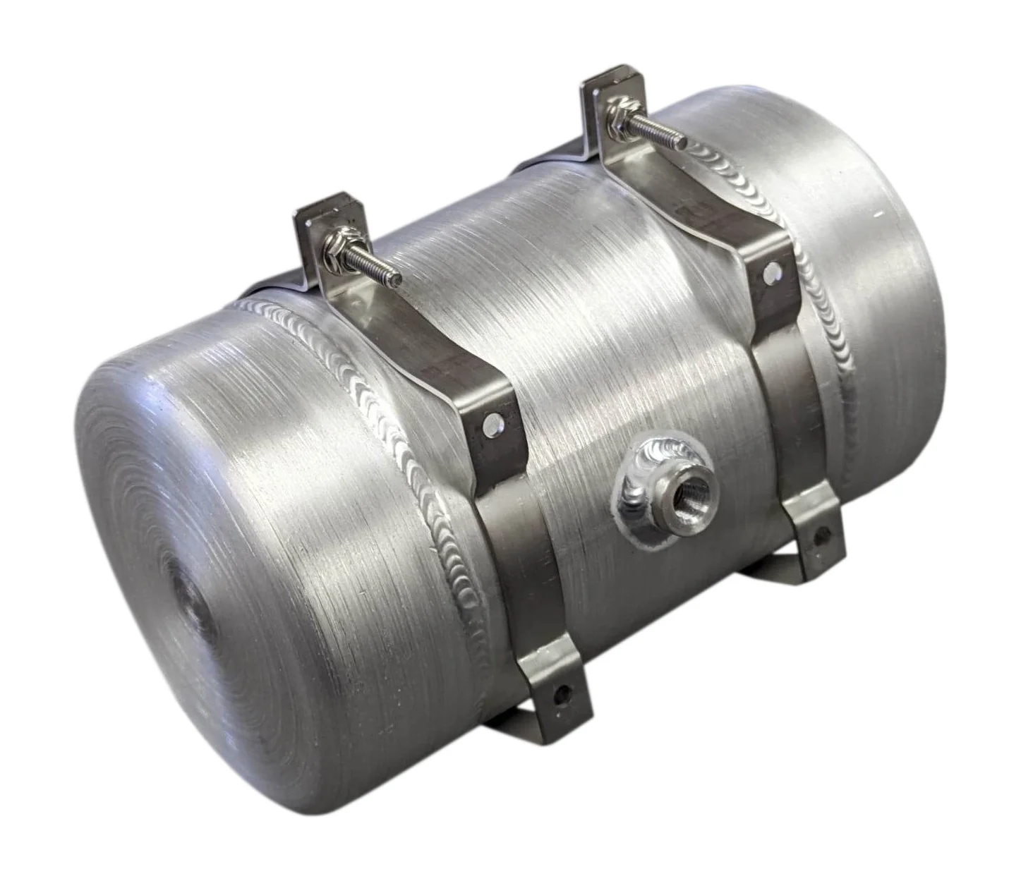 6x8 Center Fill Round Spun Aluminum Gas Tank .80 Gallon