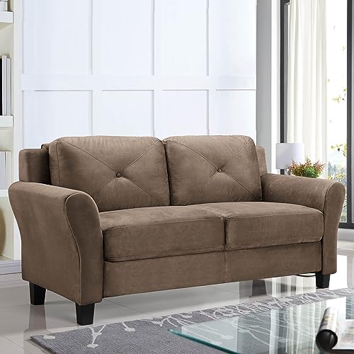 Lifestyle Solutions Harrington Loveseat, Black