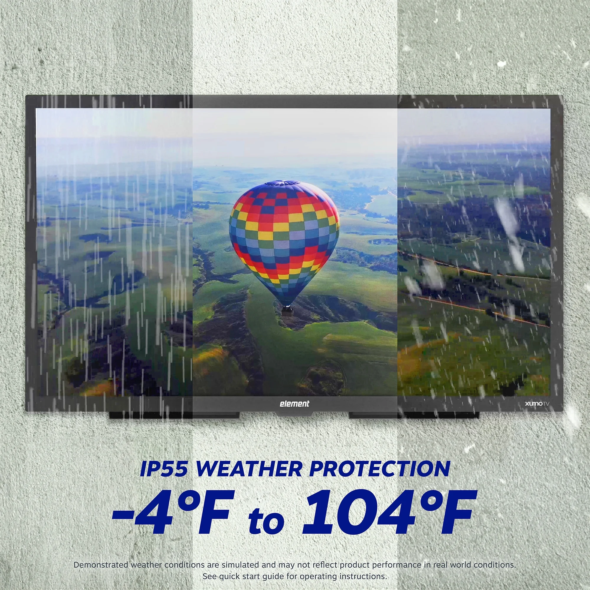 Element Electronics 65" 4K UHD Partial Sun Outdoor Xumo TV (EP500AE65C)