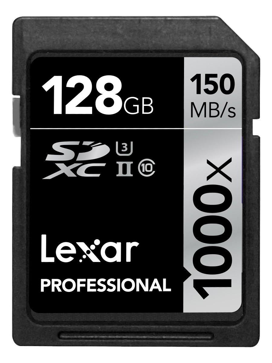 Lexar Professional 128GB 1000x Speed SDXC UHS-II Memory Card