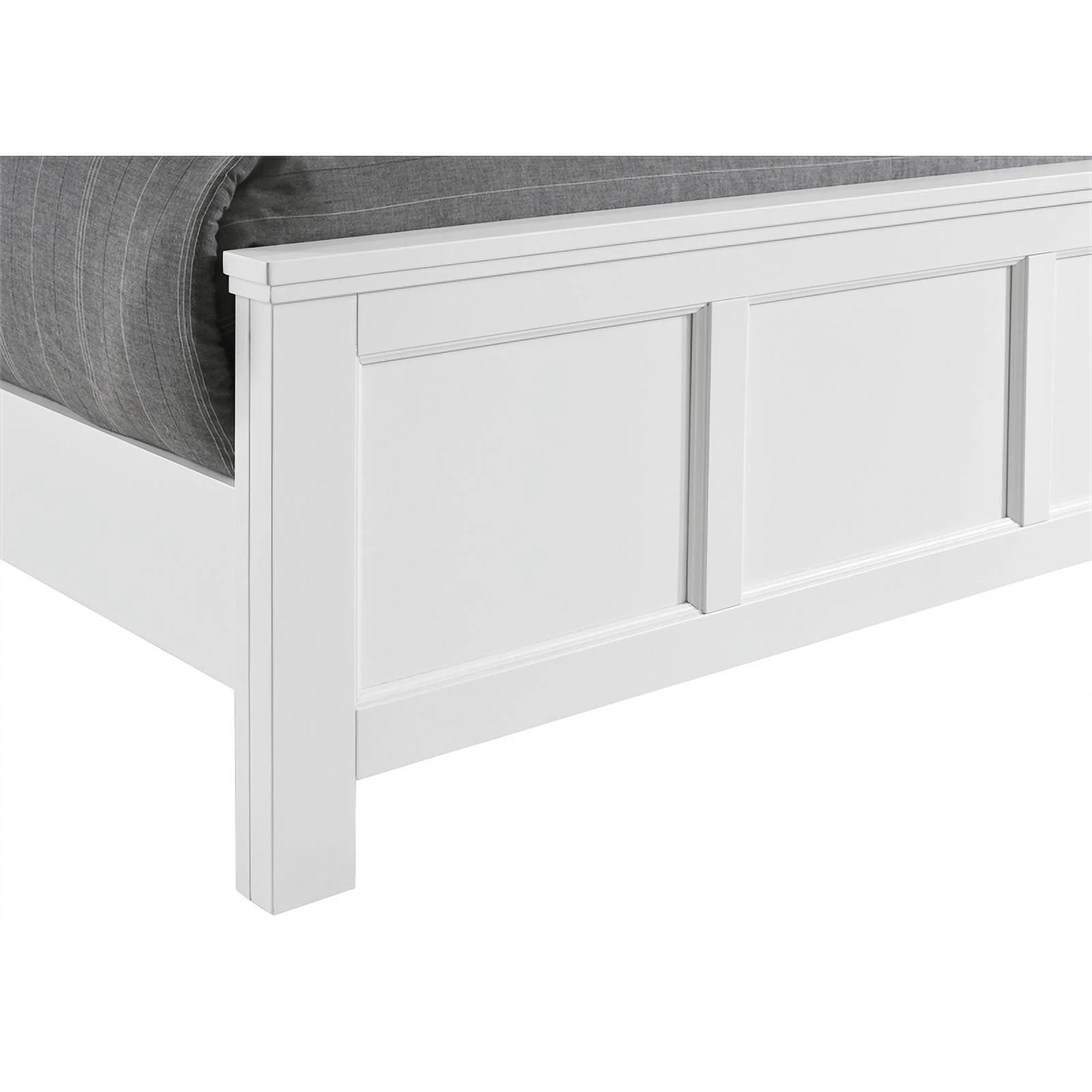 New Classic Furniture Andover Traditional Wood Full Bed in White