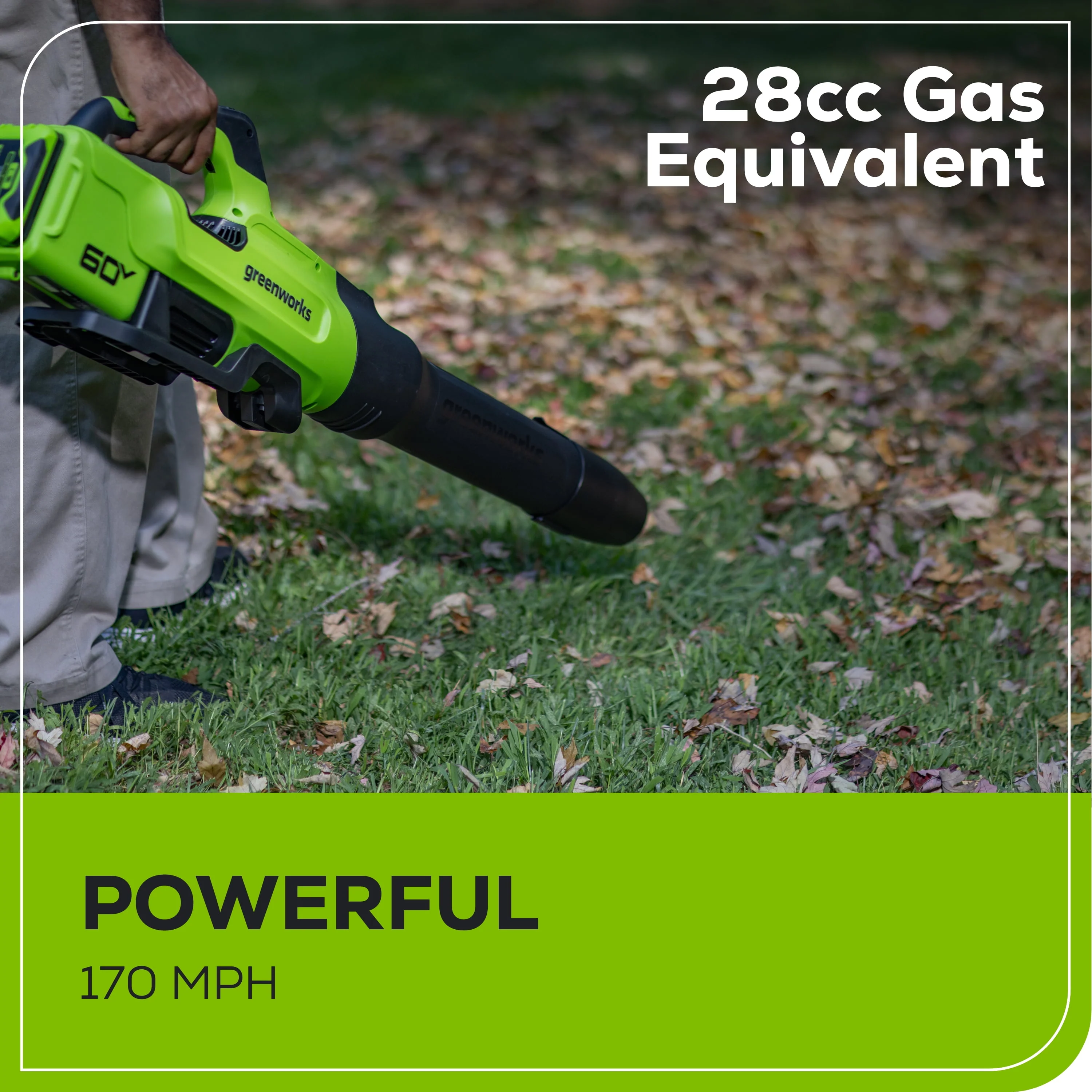 Greenworks 60V 16 String Trimmer & 750 cfm 170 mph Blower Combo + 2.5Ah Battery & Charger