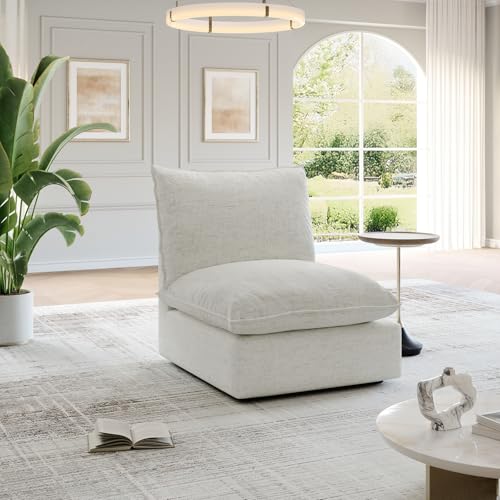Cloud Modular Sectional Sofa, Waterproof Down Filled Sectional Sofas, High Backrest V Shaped 5 Seater Sectional Couches for Living Room