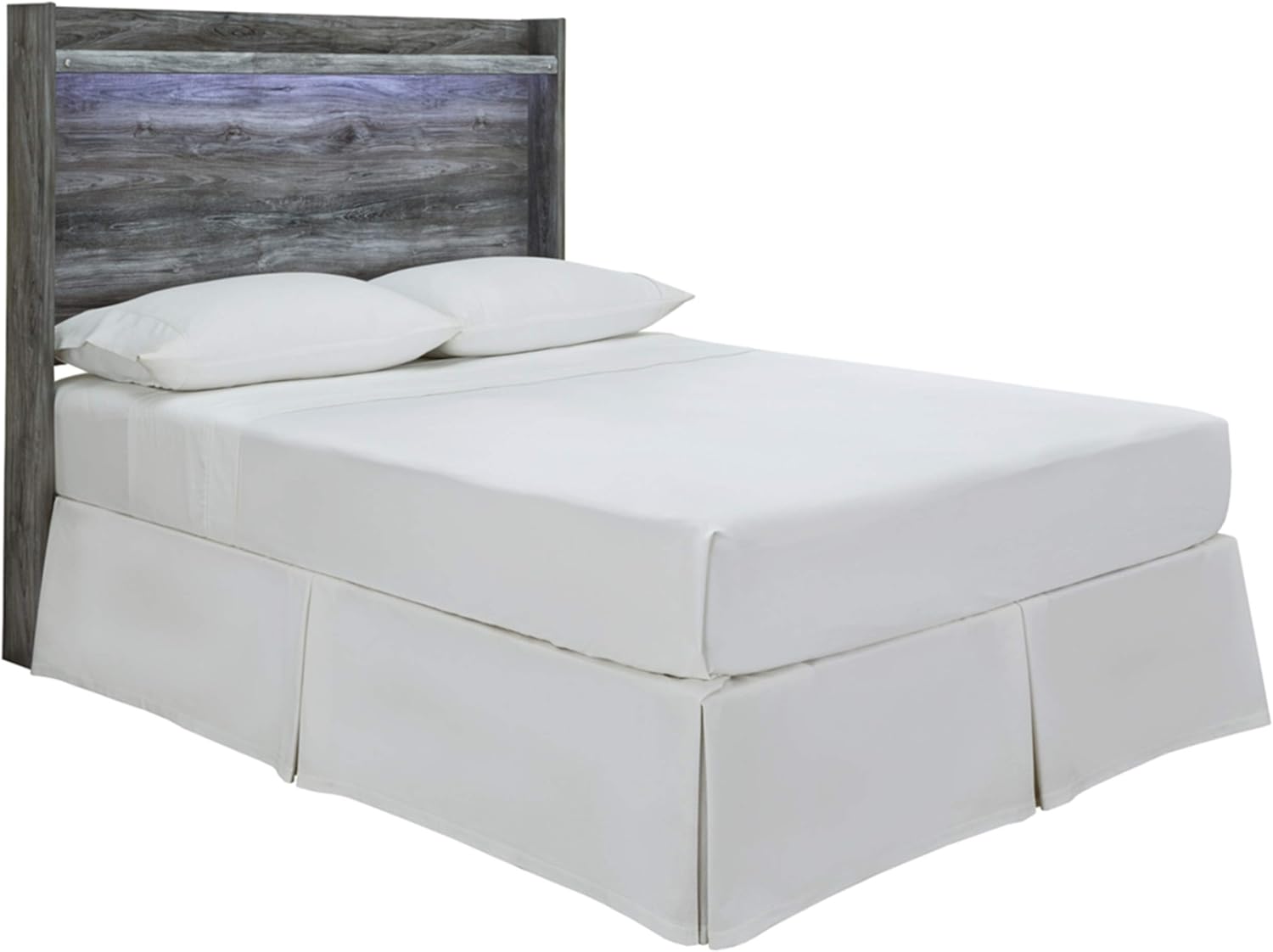 Signature Design by Ashley Cambeck Farmhouse Panel Headboard ONLY with USB Charging Stations, King, Whitewash
