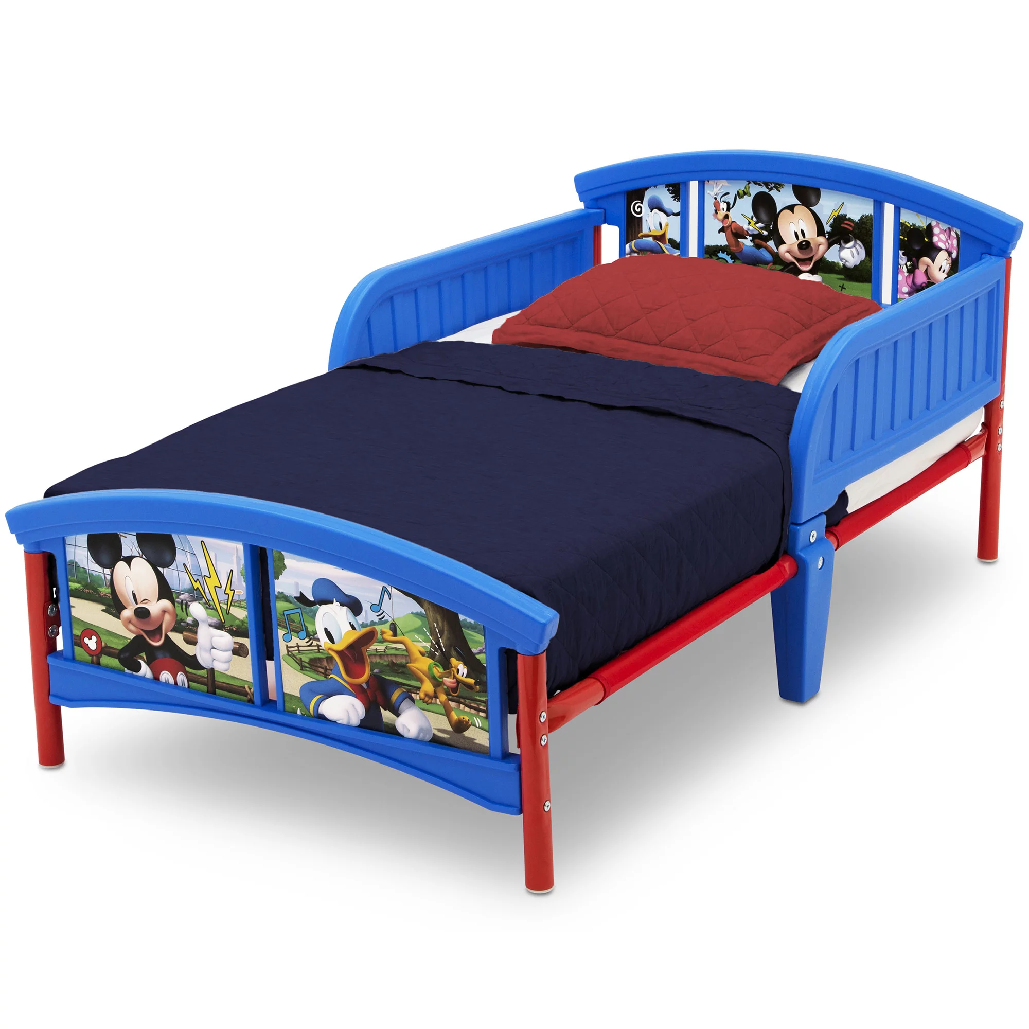 Delta Children Disney Mickey Mouse Plastic Toddler Bed, Multiple Characters - Curated Treasures Market
