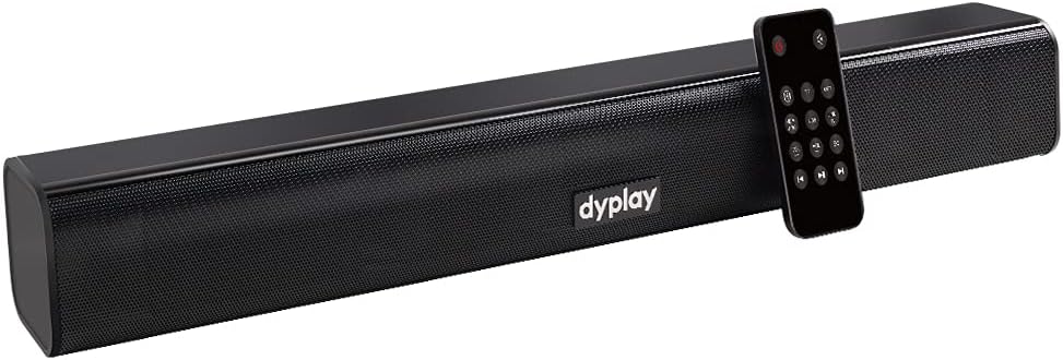 dyplay Soundbar, 20-inch 100W Sound Bar for TV, 2.0 Channel, 3 Equalizer Mode Audio Bluetooth 5.0, HDMI/Optical/AUX/TF/USB Connection