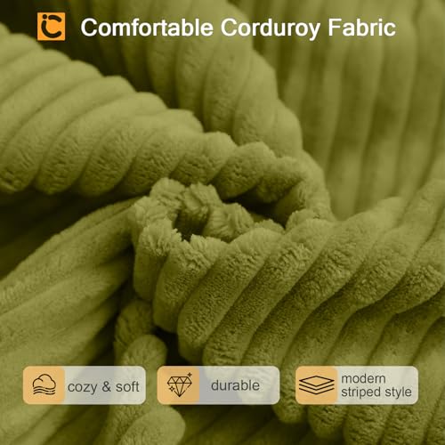 COMAX Folding Sofa Bed, Convertible Chair Bed Corduroy 3-in-1 Foldable Floor Couch with High-Density Foam, Futon Sofa Sleeper Mattress