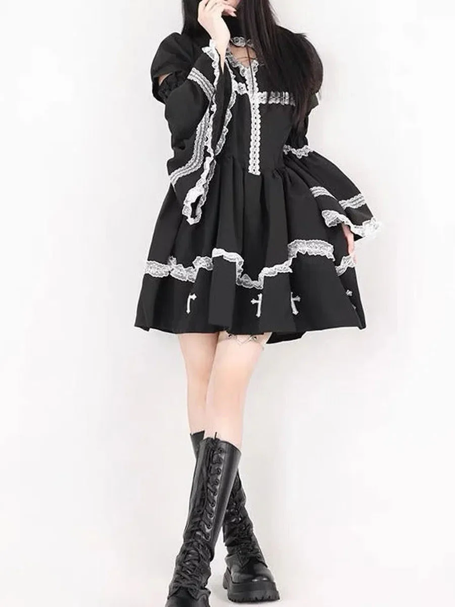 'Holy Doll' Cross & Lace Heart Shape Dress