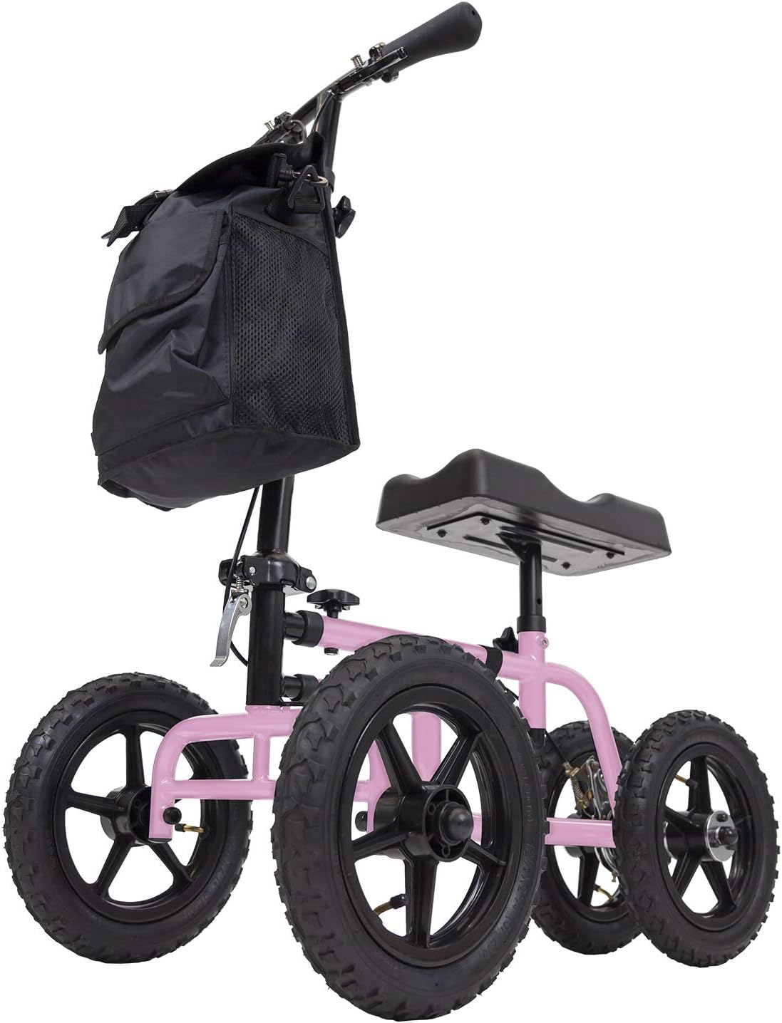 Vive Mobility All Terrain Knee Scooter Walker for Foot Injuries - Adult Broken Leg Crutch Cart Roller for Surgery, Broken Foot, Ankle Injury