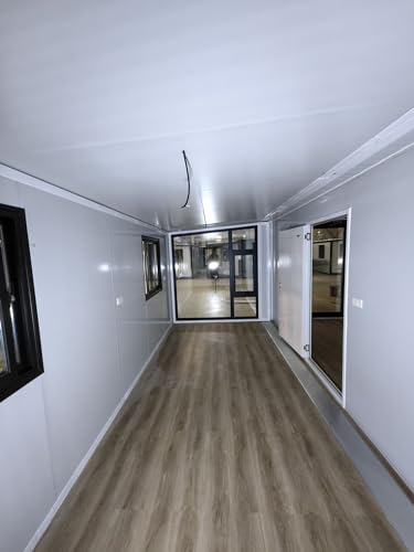 Portable Prefabricated Tiny Home, Foldable, Expandable Container with Bathroom,Bedroom,Living Room and Open Kitchen.Modern Design Small Villa