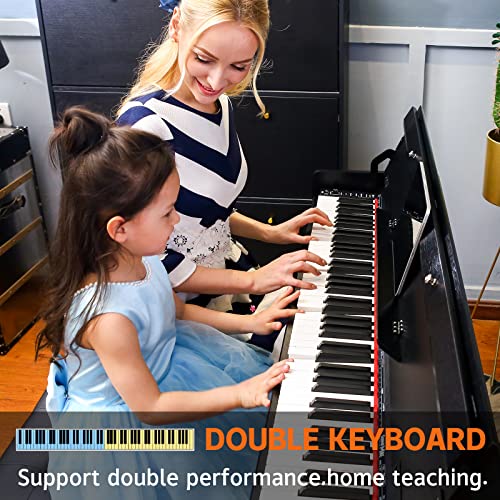 AODSK 88-Key Weighted Hammer Action Digital Piano with Speakers,Furniture Stand and Triple Pedals,Beginner's Course- Comes With Headphones