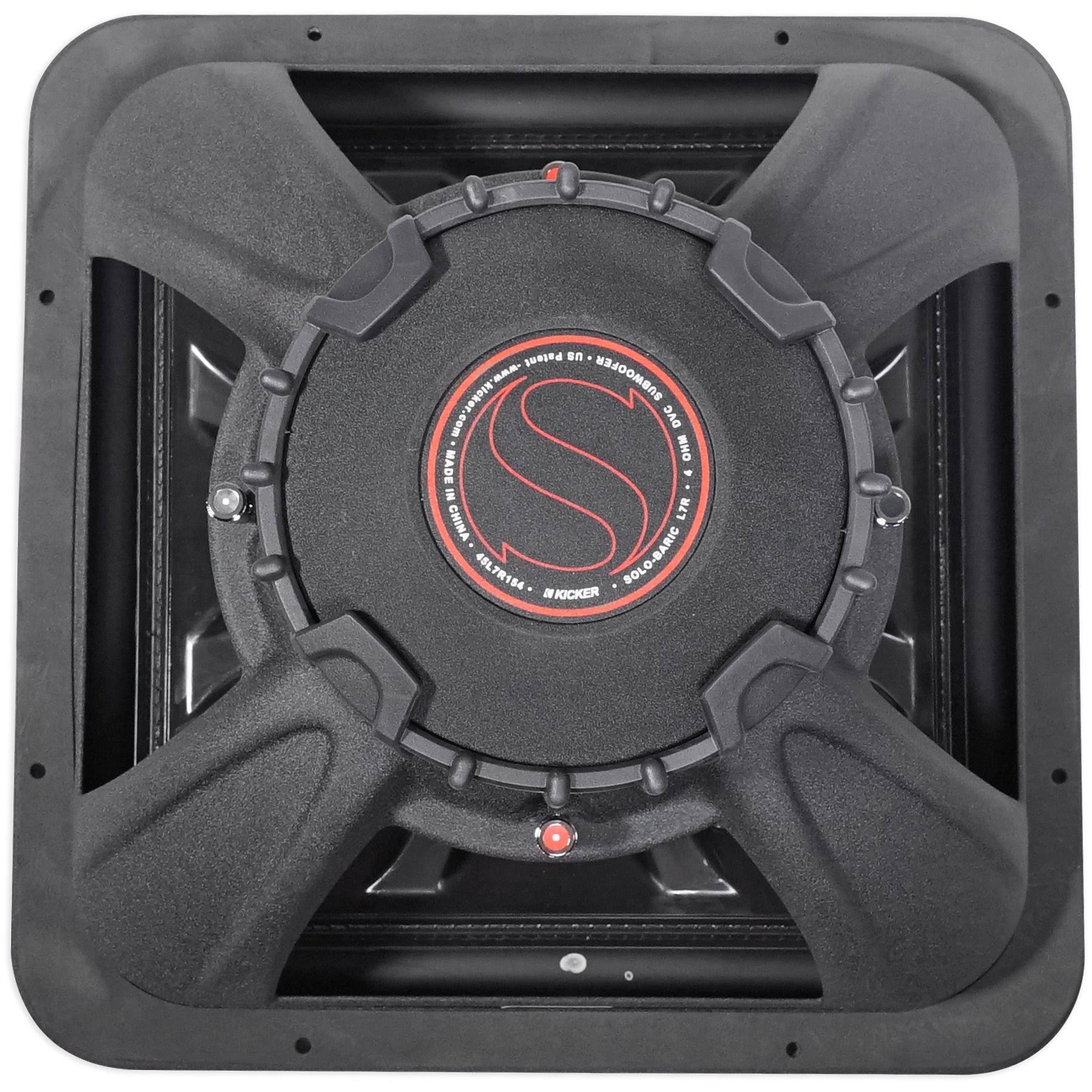 (2) Kicker 45L7R154 15 3600W L7R Car Subwoofers+Vented Sub Box Enclosure L7R154