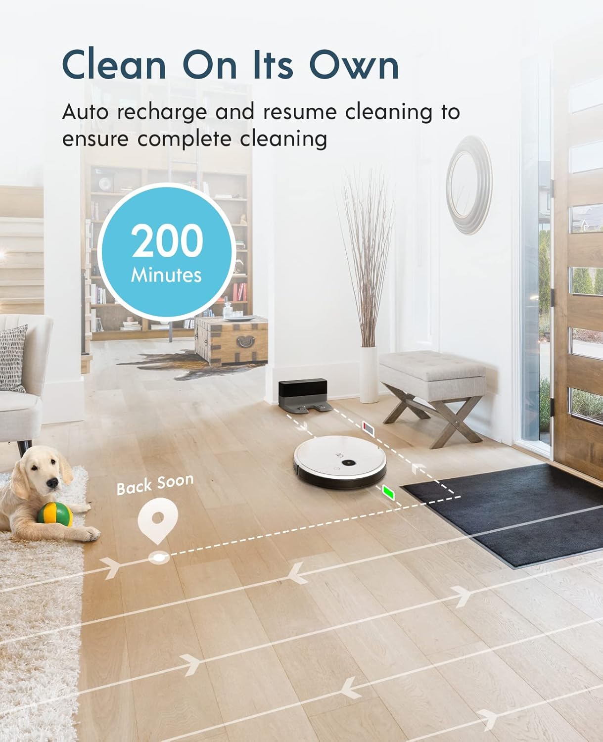yeedi Vac Station Robot Vacuum and Mop, Self-Emptying 3 in 1, 30 Days Auto Empty, 3000Pa Suction, Carpet Detect, Smart Mapping, Editable Map