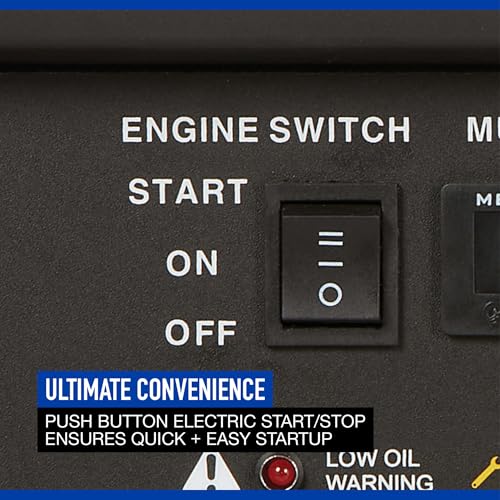 Powerhorse Portable Dual Fuel Generator with Electric Start, 9500 Watts