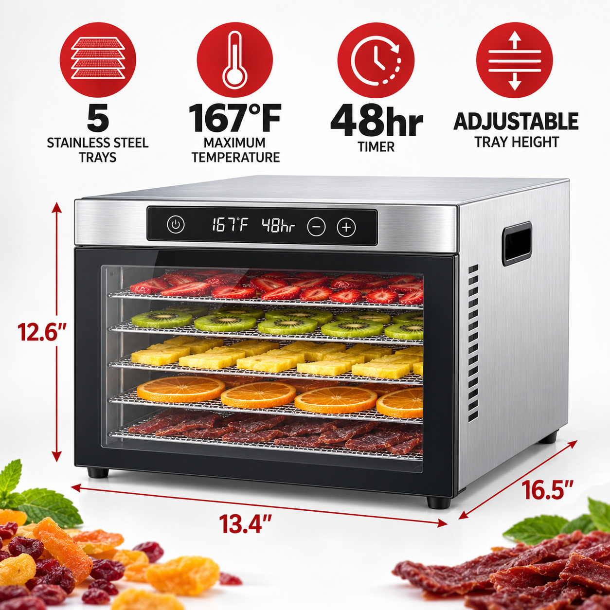 5-Tier Smart Food Dehydrator