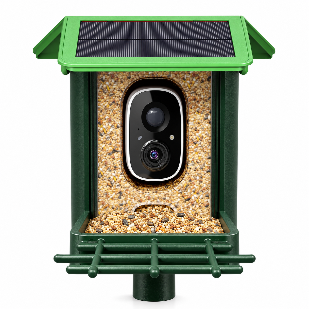 Grass Green / 2K bird feeder, front SKU identification view