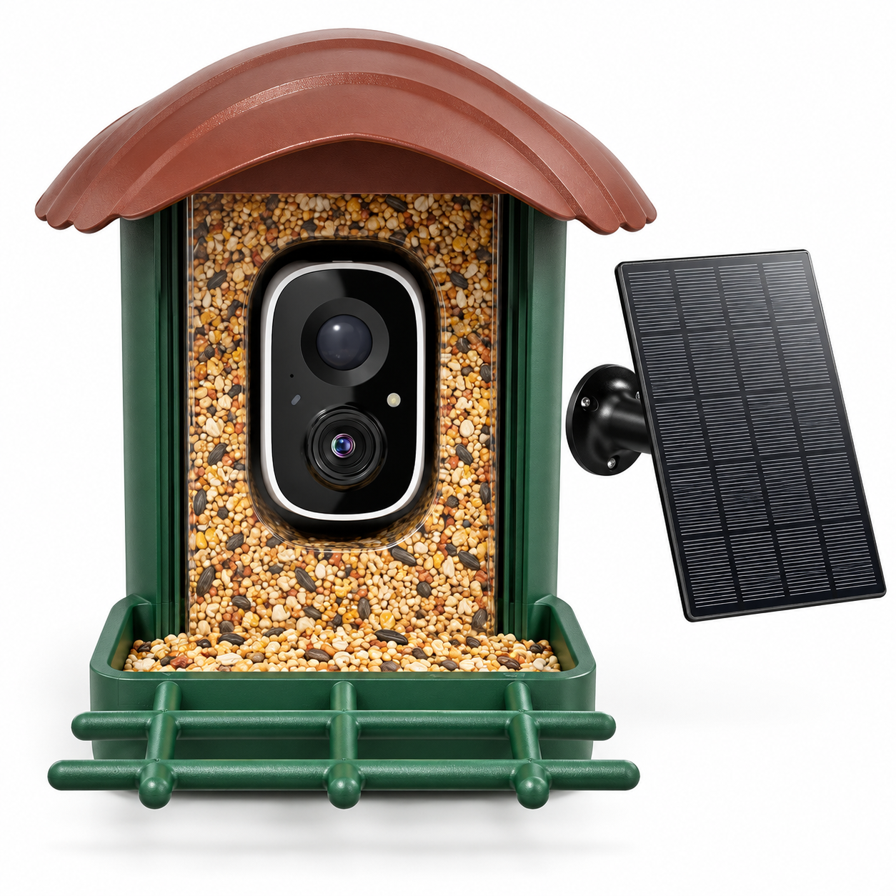 Brown / 3K bird feeder, front SKU identification view