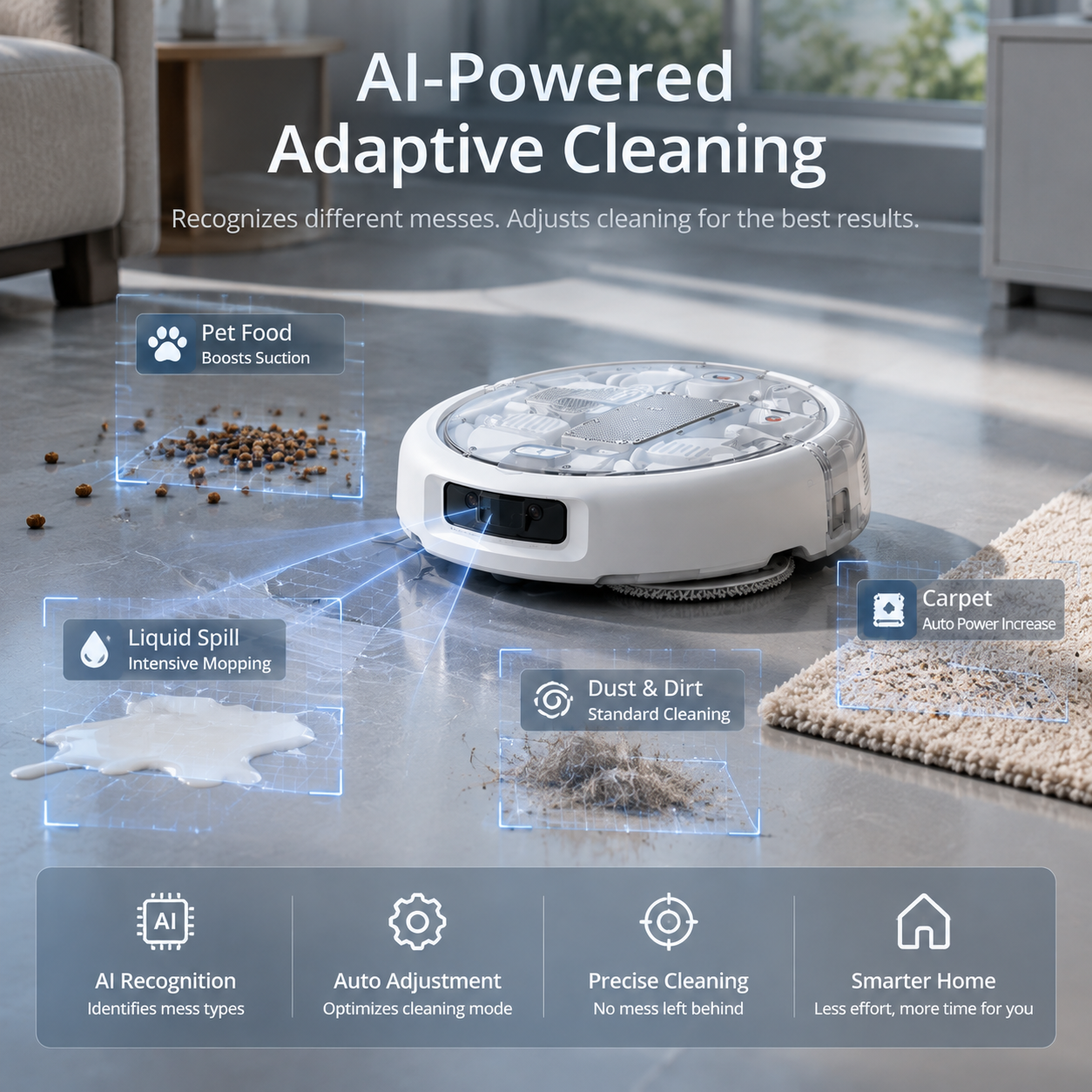 Smart Robot Vacuum & Mop – Water Tank Version