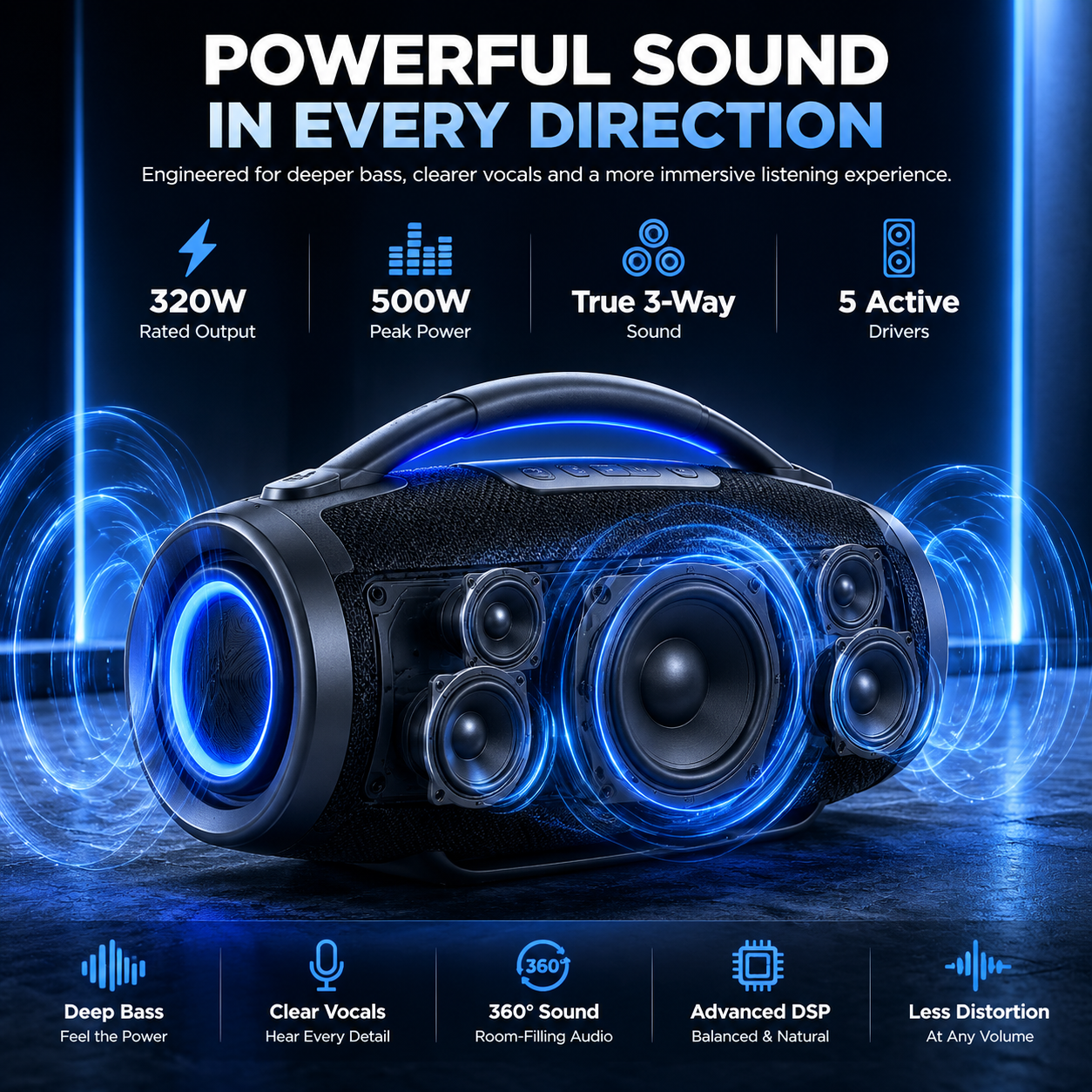 Flagship Portable Party Speaker
