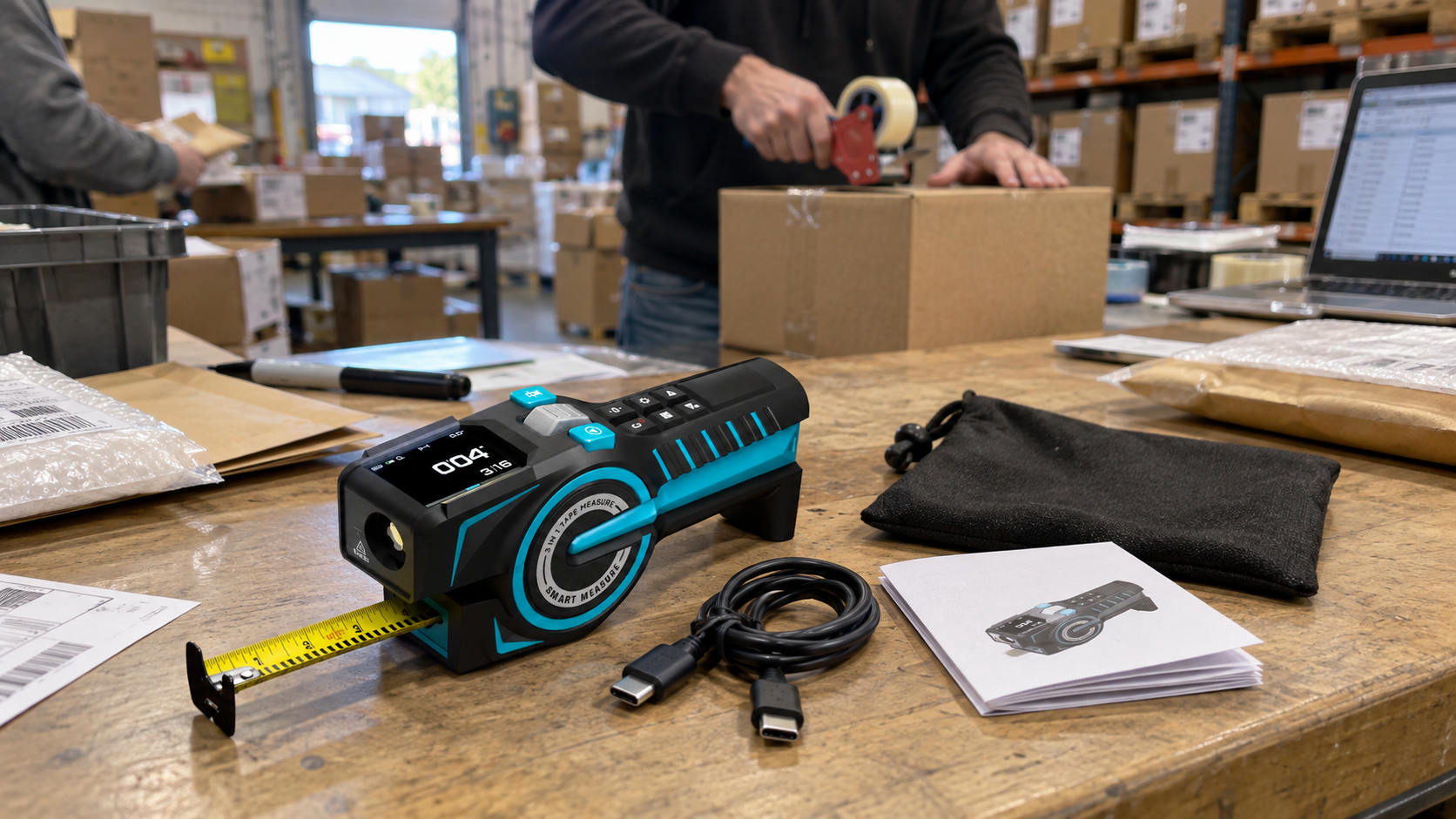 3-in-1 smart digital tape measure